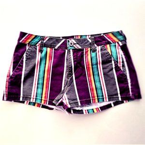 Arizona Jeans Striped Shorts, Stretchy, sz 7